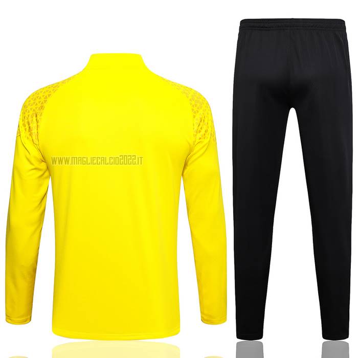 Tuta da Track de Felpa del Borussia Dortmund 2023-2024 Giallo